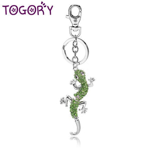 Lucky Lizard Crystal Keychain Purse Bag HandBag Pendant Women
