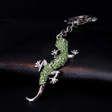 Lucky Lizard Crystal Keychain Purse Bag HandBag Pendant Women