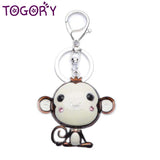 Monkey Crystal Rhinestone Bag Pendant Keychains For Car