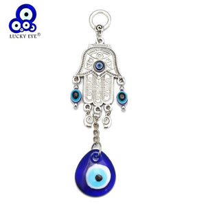 Fatima Hamsa Hand Evil Eye Pendant Wall Hanging - EY1066