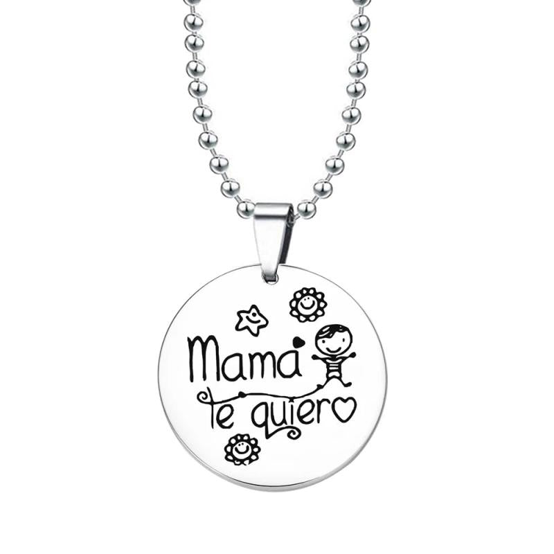 Stylish Spanish Mama Te Quiero Necklace Keychain