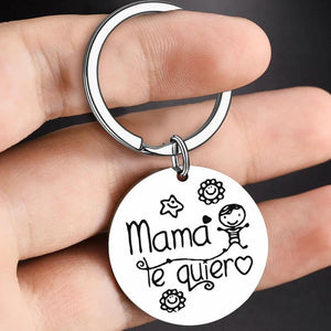 Stylish Spanish Mama Te Quiero Necklace Keychain