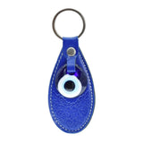 Turkish Eye Pink Leather Keychain