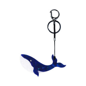 Acrylic Whale Stainless Key Chain Animal Corsage Women Girl Jewelry