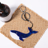 Acrylic Whale Stainless Key Chain Animal Corsage Women Girl Jewelry