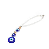 Evil Eye Pendant Wall Hanging Crystal Bead Key Chain Car Keyring