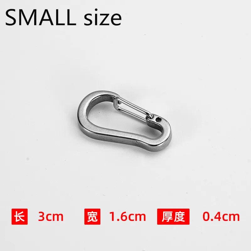 3PCS Stainless Steel Spring Buckle Key Chain Ring Holder