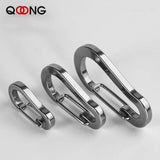 3PCS Stainless Steel Spring Buckle Key Chain Ring Holder