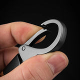 High-Grade Woven Leather Car Keychain with Rotating Horseshoe Buckle