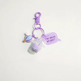 Acrylic Pearl Milk Tea Keychain Bag Pendant Dessert Cup Keyrings
