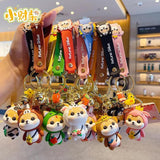 Cartoon Chai Little Rabbit & Shiba Inu Keychain Female Bag Pendant