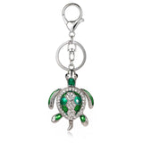 3 Colors Tortoise Crystal Keyring Keychains For Car HandBag Pendant