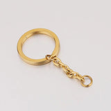 5pcs Stainless Steel Keychain with Split Ring for DIY Keyring