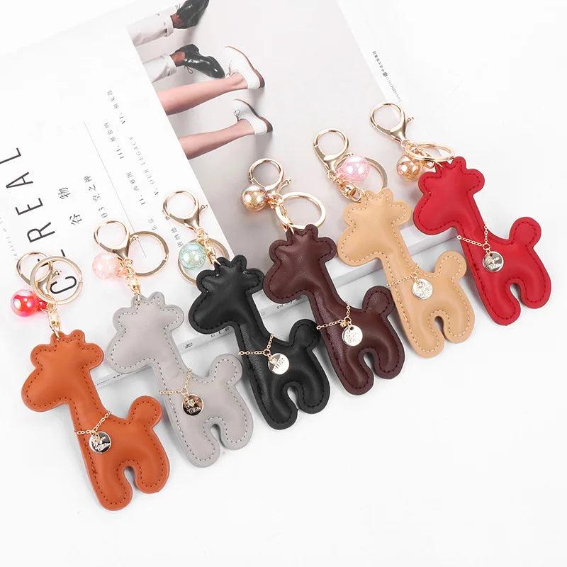 Deer Animal KeyChain Women Handbag Lobster Clasp Key Chain