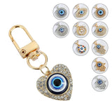 Stainless Steel Lucky Eye Keychain Bag Pendant Devil's Eye Keyring