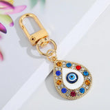 Stainless Steel Lucky Eye Keychain Bag Pendant Devil's Eye Keyring