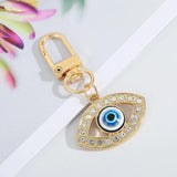 Stainless Steel Lucky Eye Keychain Bag Pendant Devil's Eye Keyring