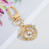 Stainless Steel Lucky Eye Keychain Bag Pendant Devil's Eye Keyring