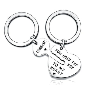 Key To My Heart Forever Keychain Gift Sets, Anniversary Gift, His And Hers Sets