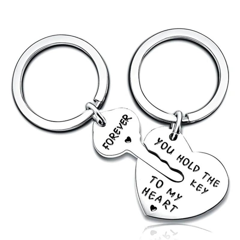 Key To My Heart Forever Keychain Gift Sets, Anniversary Gift, His And Hers Sets