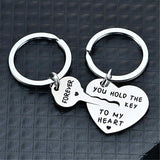 Key To My Heart Forever Keychain Gift Sets, Anniversary Gift, His And Hers Sets