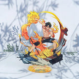 One Piece Acrylic Stand Model Luffy Ace Figure Decoration Toy