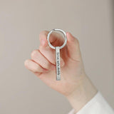 Dad Drive Safe Keychain, Stainless Steel Bar Keychain