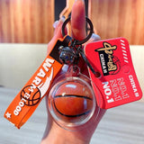 Red Basketball Keychain Gift for Men Women Ball Pendant of Key Chain For Bag