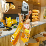 Oil Shiba Inu Key Chain Drinks Bottle Acrylic Cartoon Dog Animal Pig Pendant
