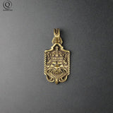Vintage Brass Lion Keychain Pendant Jewelry Copper Punk Key Holder