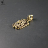 Vintage Brass Lion Keychain Pendant Jewelry Copper Punk Key Holder