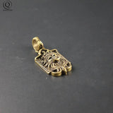 Vintage Brass Lion Keychain Pendant Jewelry Copper Punk Key Holder