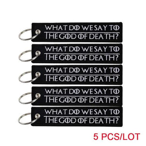 5 PCS Remove Before Flight Keychains for Motorcycle Key Tag Chaveiro