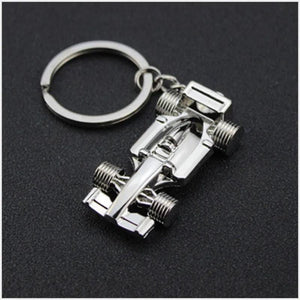 F1 Racing Model Keychains Metal Car Key Rings