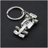 F1 Racing Model Keychains Metal Car Key Rings