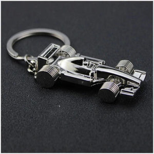 F1 Racing Model Keychains Metal Car Key Rings