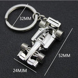 F1 Racing Model Keychains Metal Car Key Rings