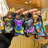 Cartoon Bear Transparent Bag Keychain Acrylic Chain