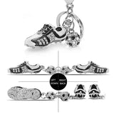 Crystal Soccer Shoes Rhinestone Keychain Purse Buckle Pendant Gift DK258