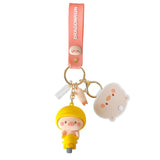 Pig Chrysanthemum Keychain Bag Pendant Couple Accessories