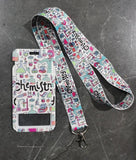 Doctor Nurse Chemical Electrocardiogram Card Neck Strap Lanyards Holder