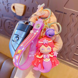 Cartoon Mermaid Keychain Kids Key Ring Accessories Bag Pendant Gift