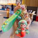 Cartoon Mermaid Keychain Kids Key Ring Accessories Bag Pendant Gift