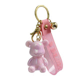 Colorful Bear Resin Doll Keychain for Women