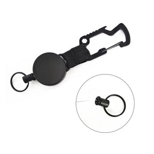 Thick Nylon Rope Keychain Telescopic Key Chain Ring Carabiner
