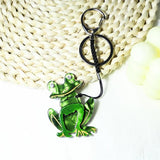 Animal Frog Keychain Stainless Steel Key Ring for Women Girl