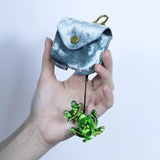 Animal Frog Keychain Stainless Steel Key Ring for Women Girl