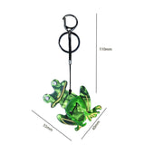 Animal Frog Keychain Stainless Steel Key Ring for Women Girl