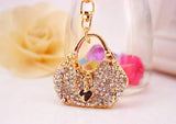 Crystal Handbag Shape Key Chain Metal Pendant