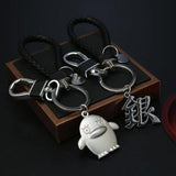 GINTAMA Keychain Elizabeth Sakata Gintoki Metal Pendant Keyring